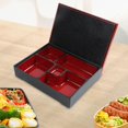 thumbnail image 2 of Japanese Bento Box Snack Serving Tray with Lid Lunch Box Japanese Sushi Tray for, 2 of 8