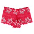 thumbnail image 1 of FhsagQ Panties Panties for Women Set Cute Women Lace Transparent Contrast Rose Pattern Triangle Underpants Panties for Women Crotchless Bikini Panties for Women Crotchless and Boobless Red M, 1 of 4