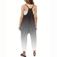 thumbnail image 4 of RXIRUCGD Girls Casual Jumpsuits Gradient Print Sleeveless Summer Rompers Long Pants With Pockets For 5-14 Years( Black, Size:5 Years ), 4 of 6