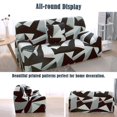 thumbnail image 2 of CHOK Housse de Sofa Extensible en Spandex pour Causeuse Fleur Rouge Moyen, 2 of 6