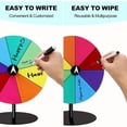 thumbnail image 1 of CIMAXIC Party Prize Wheel: Acrylic Spinning Wheel With Heavy Duty Base Dry Erase Surface - Colorful Tabletop Roulette For Party Games Trade Shows Carnival Events And Holiday Activities, 1 of 4