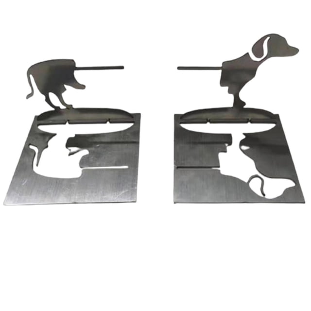 Support de Gril en Métal en Forme de Chiot Mignon, Support de Rack pour Barbecue Extérieur, Gril Alimentaire