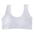 thumbnail image 1 of MIASHUI Girls' Cotton Built Up Stretch Sports Bra Everyday Bra Underclothes,Grey,10-12 Years, 1 of 5