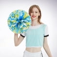 thumbnail image 2 of 2PCS Cheerleaders Handheld Color Flower Sports Activities Performance Cheering Supplies Round High Density Color Strip Lightweight Double Finger Ring Buckle Design Anti Slip Off, 2 of 4