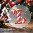 thumbnail image 3 of 26 Letter Ornament Cane Candy Letter Ornament, 3 of 5