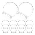thumbnail image 2 of 10Pcs Plastic Snow Globes For Christmas Diy Crafts Decoration Transparent Round Beginners And Professionals, 2 of 9