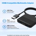 thumbnail image 4 of Baohd ABS Car TV Mate Car TV Converter -Compatible Multimedia Adapter For Cars With Wired Car Play Set-Top Boxes, 4 of 6