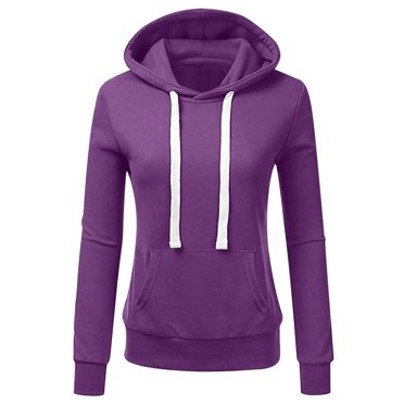 Aboser Womens Basic Pullover Hoodie Workout Casual Hooded Sweatshirt Solid Color Lightweight Pullover Slim Fit Long Sleeve Hoodies with Pockets