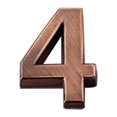 thumbnail image 2 of Trayknick 0-9 Modern House Door Plaque Address Arabic Number Digit Plate Sign Decoration Style 4, 2 of 13