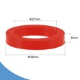 thumbnail image 2 of Unique Bargains Rondelle Plate en Caoutchouc Silicone DN25 1 Pieds Connecteur Rapide Joint Rouge, 2 of 5