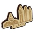 thumbnail image 1 of Printtoo Atlanta Georgia Engraved Wooden Custom Fridge Magnet Souvenir Home Decor, 1 of 5