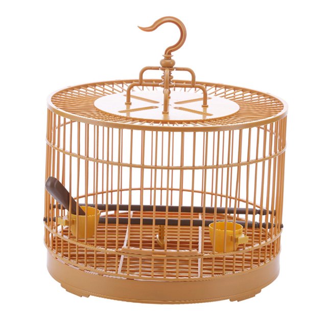 GROWTH TANK Cage à Oiseaux Multifonctionnelle Robuste Nid de Perroquet Maison pour Animaux Cage Ronde Support pour Perroquet