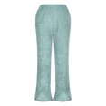 thumbnail image 4 of Birdeem Womens Fashion Casual Spring and Summer Solid Color Stripe Long Wide Leg Trousers, 4 of 4