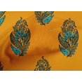 thumbnail image 4 of oneOone Cotton Poplin Fabric Leaves & Floral Block Fabric Prints By Yard 42 Inch Wide, 4 of 4