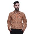 thumbnail image 1 of BESTMAN Chemise Décontractée Imprimée pour Hommes Coupe Ajustée à Boutons Manches Longues, 1 of 5