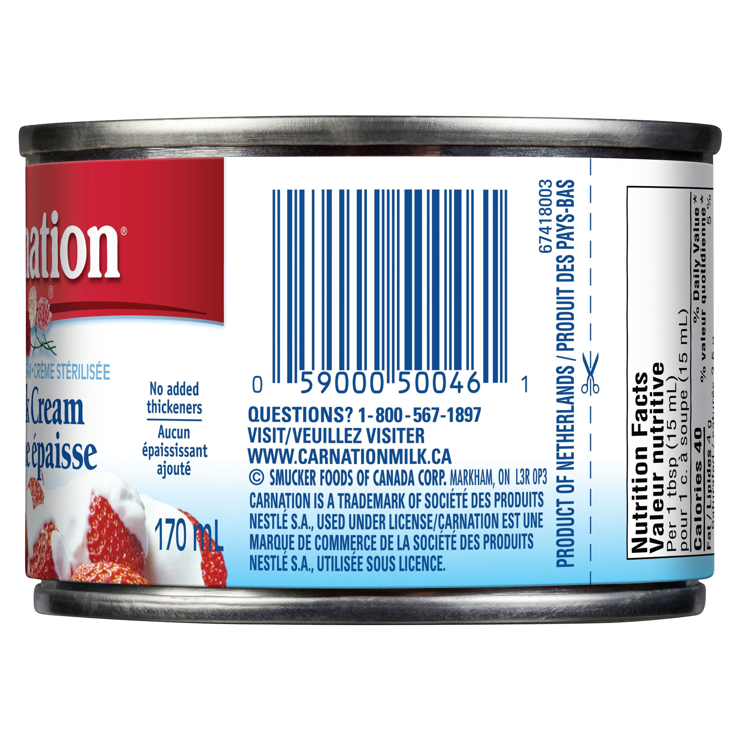 Carnation crème épaisse 170mL