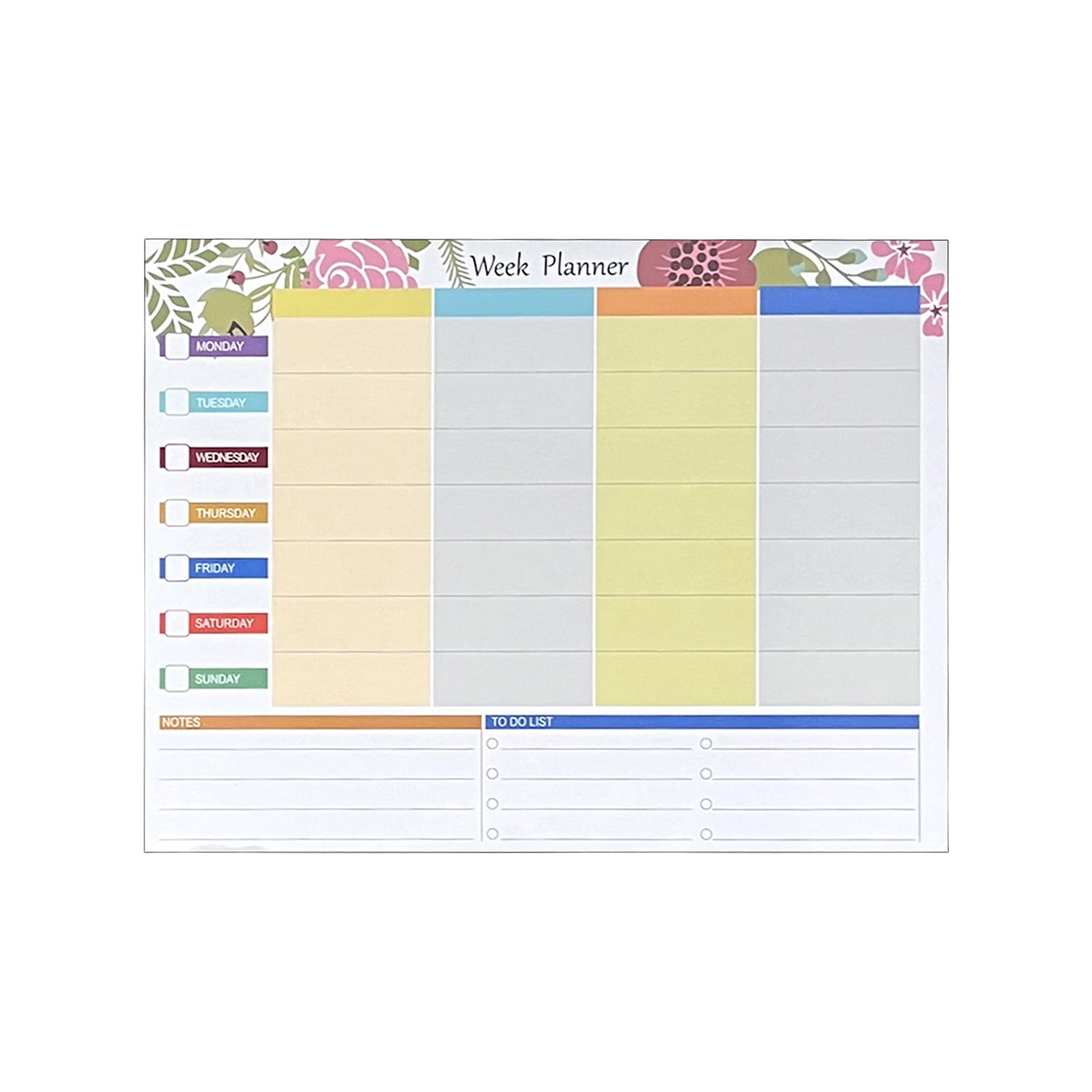 Magnetic Refrigerator Calendar Board Large, Dry Erase Whiteboard Notepad with Markers Reusable Monthly Planner
