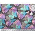 thumbnail image 2 of Soimoi Gray Heavy Satin Fabric Triangle Geometric Printed Fabric 1 Yard 54 Inch Wide, 2 of 3