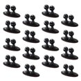 thumbnail image 2 of SHISUYAN 16pcs Self-adhesive Cable Clips Multipurpose Mini Wire Clip Cable Organizer Cord Management for Car (Black), 2 of 9
