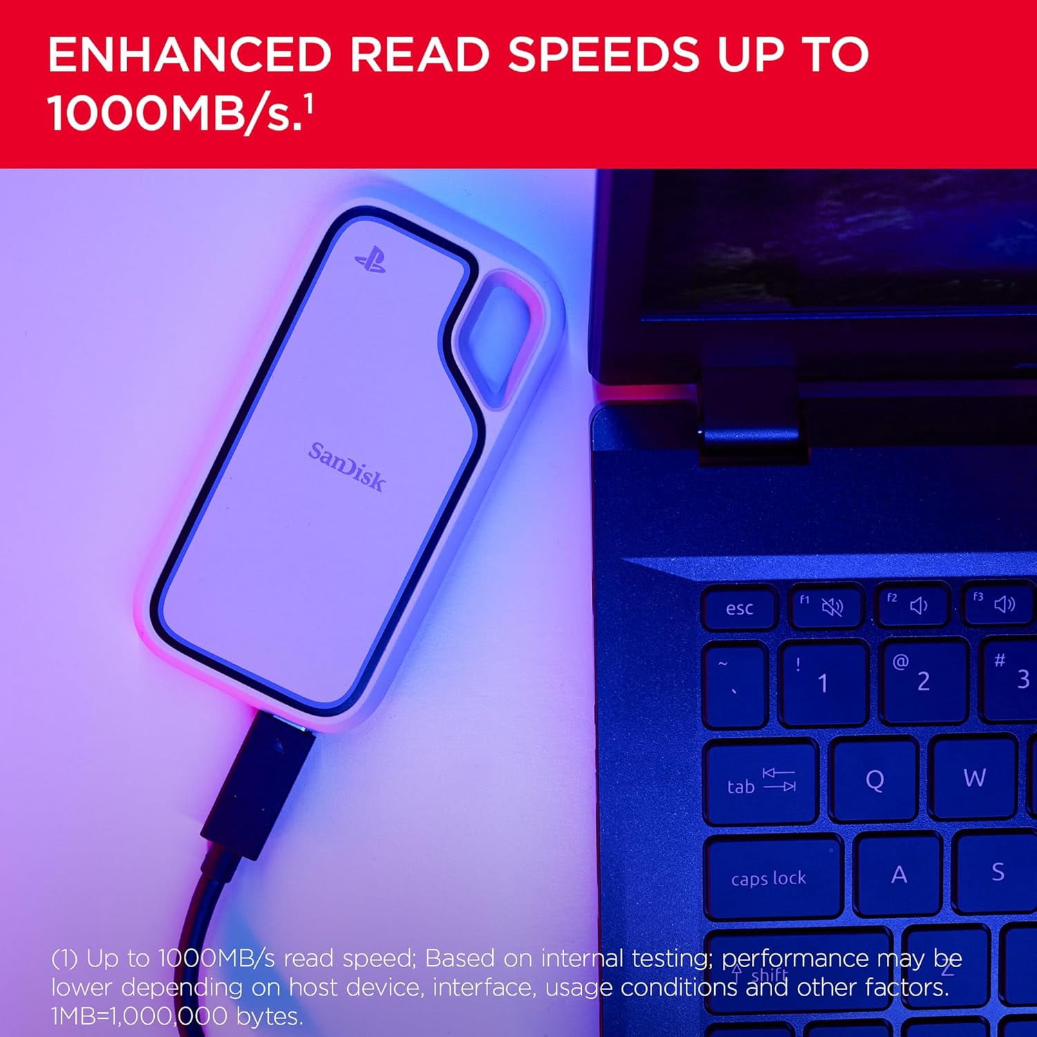 SanDisk Extreme® Portable SSD for PlayStation®5 Console and PC