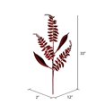thumbnail image 2 of Vickerman QG192265 33 in. Burgundy Fern Leaf Spray - 6 per Bag, 2 of 2