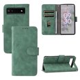 thumbnail image 1 of For Google Pixel 6A PU Leather Flip Case Card Slots Holder Kickstand Book Folding Folio Cover-Green, 1 of 5