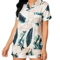 thumbnail image 2 of EQWLJWE Pyjamas pour Femmes Grande Taille Vêtements d'Intérieur pour Femmes et Vêtements d'Intérieur Shorts à Bretelles Imprimés Pyjamas Ensemble d'Articles d'Intérieur Lingerie pour Femmes Liquidation, 2 of 8