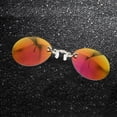 thumbnail image 1 of Lunettes de Soleil Rétro 2024 Rondes Sans Monture Mode à Clip pour le Nez pour Hommes Lunettes de Cyclisme, 1 of 3