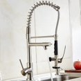 thumbnail image 3 of Kitchen Water Tap, Pull Down Spring Faucet Household Hot And Cold Water Tap Washbasin Faucet Basin Sink, 3 of 8