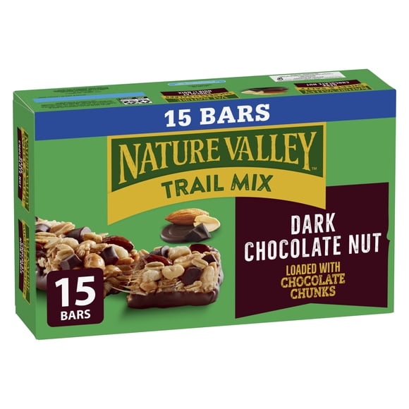 Nature Valley Barres Granola Sucrées & Salées Chocolat Noir et Noix 15 Barres