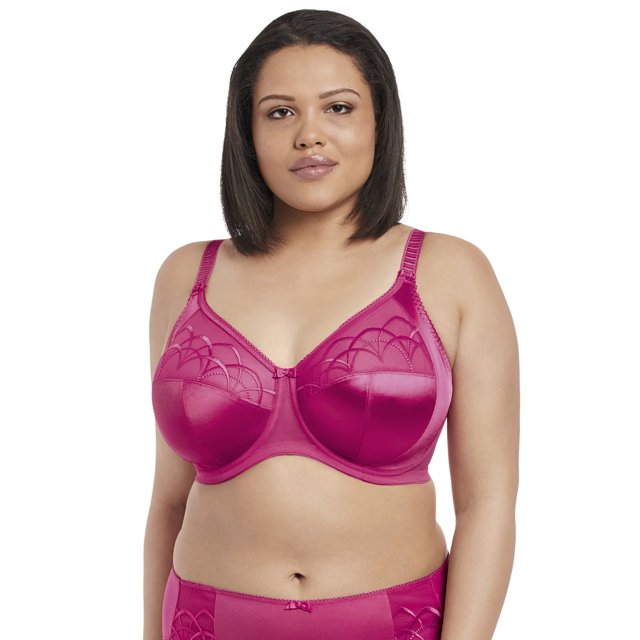Elomi Womens Cate Underwire Full Cup Banded Bra, 40GG, Hot Pink