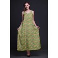 thumbnail image 2 of Bimba Robe Longue Maxi Imprimée en Rayonne à Bretelles Spaghetti Ajustables pour Femmes Boho-Xxx-Grand, 2 of 5