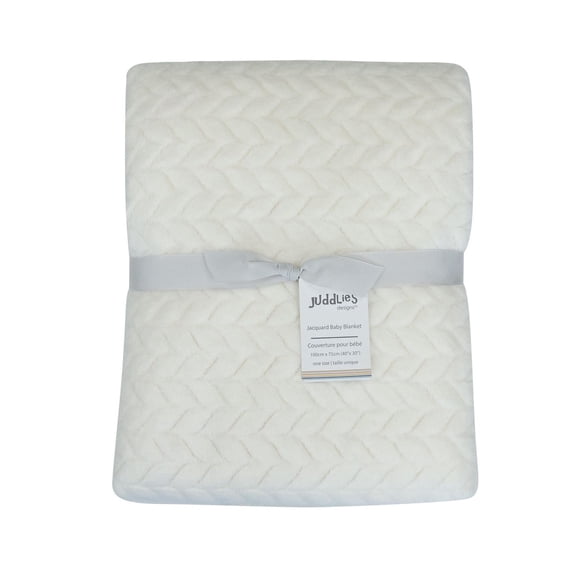 Juddlies Designs - Baby Toddler Unisex Jacquard Flannel Blanket - Plush - Double-layered - Machine Washable
