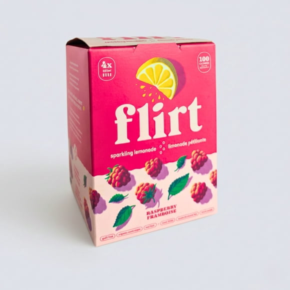Flirt Blackberry Sparkling Lemonade Raspberry 4x355ml