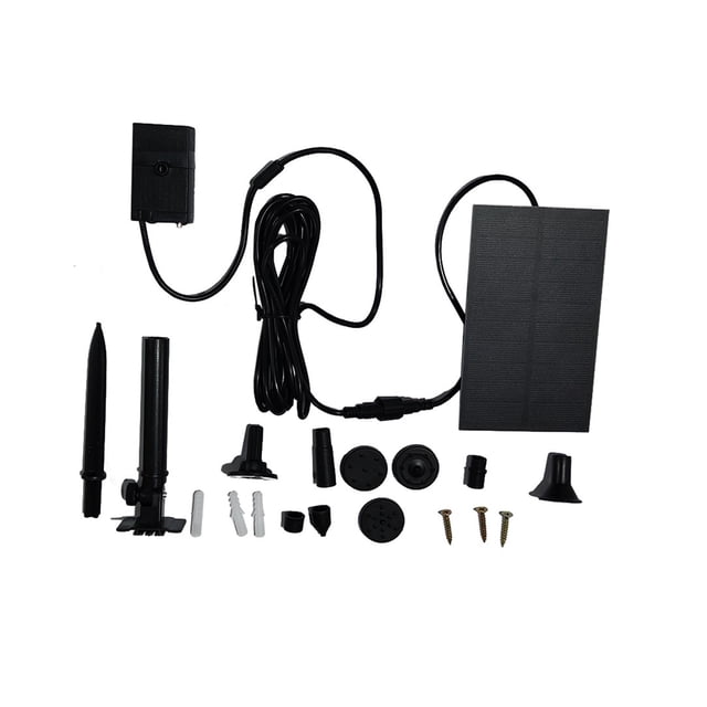 Upgraded Solar Fountain Pond Pump Kit With Stake, Solar Powered Water Fountain Pump For Bird Bath, Garden, Backyard, Pool ,High Efficiency