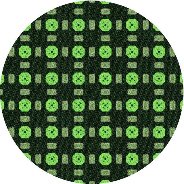 Ahgly Company Tapis d'Intérieur Lavable en Machine Carré Transitionnel Vert Lime Foncé, 3 Pieds Carré