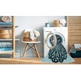 thumbnail image 2 of Ahgly Company Machine Washable Indoor Rectangle Transitional Deep Teal Green Area Rugs, 7' x 9', 2 of 7