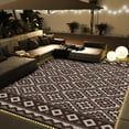 thumbnail image 1 of Tapis d'Extérieur x Tapis de Camping pour VR Tapis d'Extérieurpatio Roulotte Tapis de Cour Arrière avec Bande Lumineuse DEL Réversible Géométrique Pique-Nique Terrasse Balcon Tapis Pliables &, 1 of 6