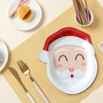 thumbnail image 5 of Lisbinx Christmas Day Shaped Plates Christmas Tree Wapiti Santa Claus Party Decoration Disposable Christmas Dinner Plates Tableware Christmas Decoration, 5 of 5