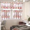 thumbnail image 3 of Cross Floral Kitchen Curtains, Decor for Home Valances for Windows,Kitchen Curtains and Valances Set Fall Decorations for Home Kitchen Window Curtains Over Sink Small Kitchen Curtains, 3 of 5