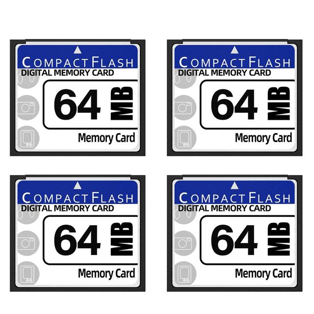 4X 64MB Compact Flash Memory Card for Camera, Advertising Machine, Industrial Computer Card