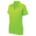 thumbnail image 1 of Gravity Threads Polo en Maille de Course pour Femmes - Vert Néon - 2X-grand, 1 of 1