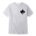 thumbnail image 3 of WEIYLL Ladies T Shirts Canada Maple Leaf Print Proud Statement White Tees Sizes S, 3 of 3