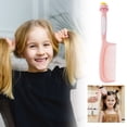 thumbnail image 1 of Cartoon Pig Shaped Soft Silicone Handle Hair Comb for Children Girls Gentle Detangling Styling Tool, 1 of 5