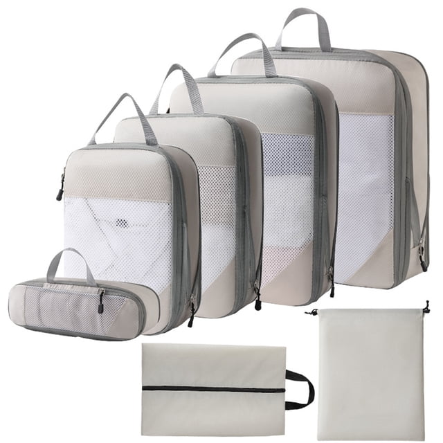 1 Set Compression Packing Cubes Compressible Travel Packing Organizer for