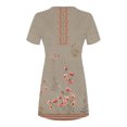 thumbnail image 4 of Jusqu'à 65 % de Rabais! Robes d'Été à la Mode pour Femmes 2024 Grande Taille Bord de Mer Décontractées Imprimées à Manches Courtes à Col Rond, 4 of 4