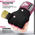thumbnail image 2 of RDX Boxing Hand Wraps Inner Gloves Quick 75cm Long Wrist Straps Padded, 2 of 8