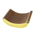 thumbnail image 1 of Tapis à Gratter pour Chat Lit en Carton Jouet Interactif Durable Tapis à Gratter Jaune P, 1 of 1