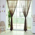 thumbnail image 2 of veasfak 2 Panel Kitchen Curtain Door Window Voile Drape Coffee - 200x200cm Coffee 100x200cm, 2 of 9