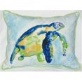 thumbnail image 1 of Betsy Drake HJ134 Coussin Décoratif Bleu Tortue de Mer pour Intérieur et Extérieur - 16 x 20 Po, 1 of 1